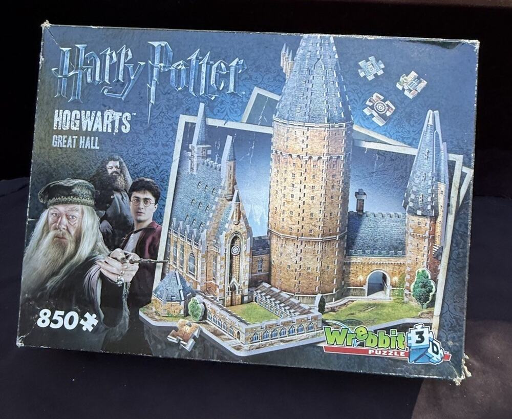 WREBBIT-PUZZLE 3D Harry Potter Hogwarts Great Hall Puzzle 850 Pieces